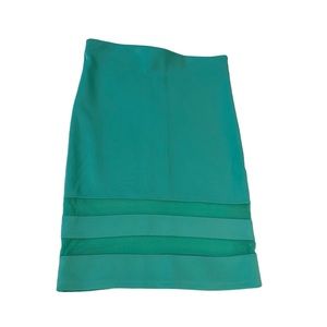 Turquoise midi skirt